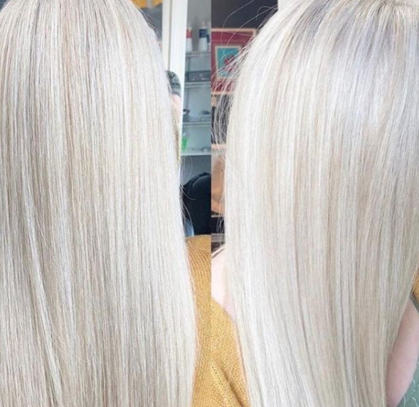 Platinum blonde hair salon veritas