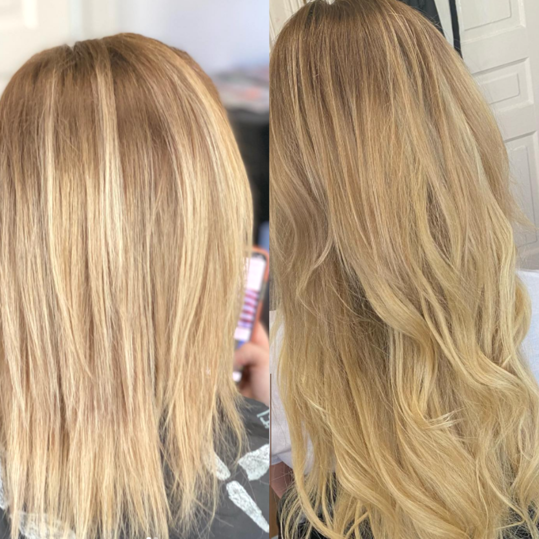Salon Veritas Hair Extensions Before & After