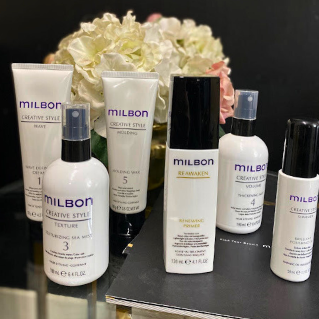 Finishing Products at Milbon at Salon Veritas in Midtown Raleigh